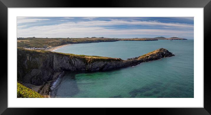 Rugged Pembrokeshire coastline Framed Mounted Print by Leighton Collins