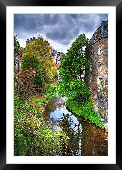 Water of Leith at Dean Village Framed Mounted Print by Tom Gomez
