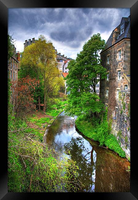 Water of Leith at Dean Village Framed Print by Tom Gomez