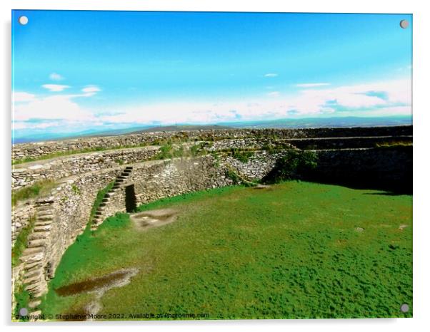 Walls of Grianan of Aileach Acrylic by Stephanie Moore