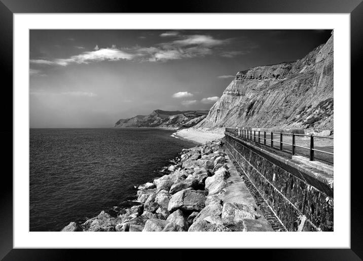 Jurassic Coast from West Bay Framed Mounted Print by Darren Galpin