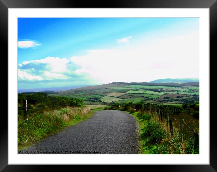 Country road in Donegal Framed Mounted Print by Stephanie Moore