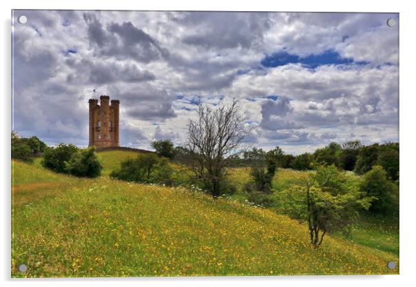 Broadway Tower Acrylic by Susan Snow
