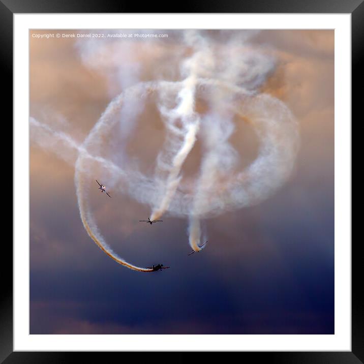 The Blades in Action at Bournemouth Airshow Framed Mounted Print by Derek Daniel