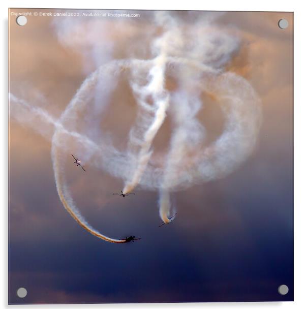 The Blades in Action at Bournemouth Airshow Acrylic by Derek Daniel