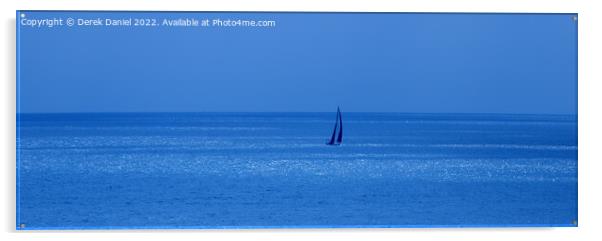 Sail Away, Sail Away, Sail Away (Blue Toned) Acrylic by Derek Daniel