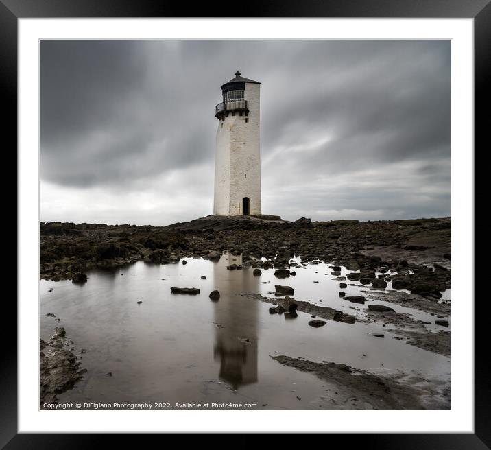 Southerness Lighthouse Framed Mounted Print by DiFigiano Photography