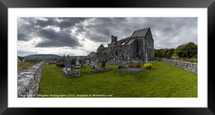 Corcomroe Abbey Framed Mounted Print by DiFigiano Photography