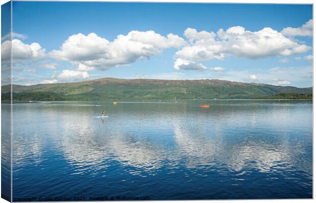 Loch Lomond Clouds Canvas Print by Iain Gordon