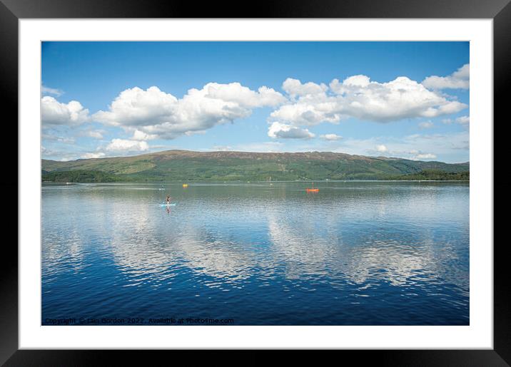 Loch Lomond Clouds Framed Mounted Print by Iain Gordon