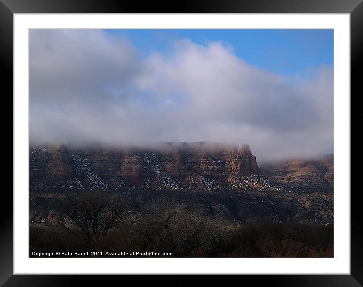 First Storm of the year, Colorado Framed Mounted Print by Patti Barrett