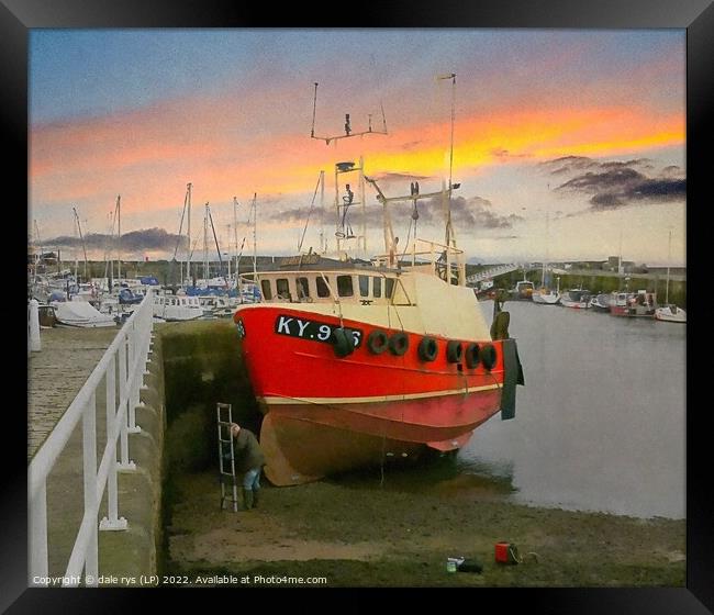 work till the end of day..  ANSTRUTHER Framed Print by dale rys (LP)