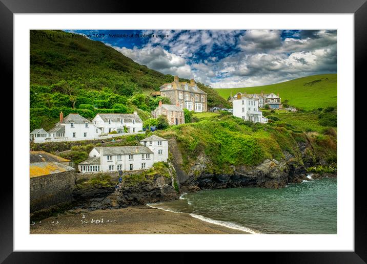 A Picturesque Coastal Haven Framed Mounted Print by Lee Kershaw