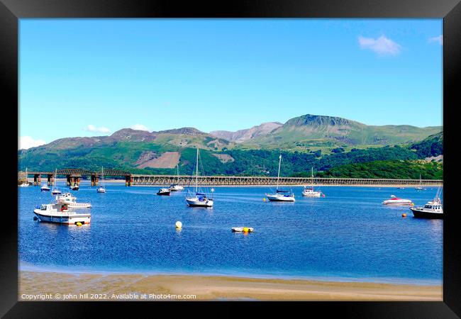 Beautiful Barmouth Wales Framed Print by john hill