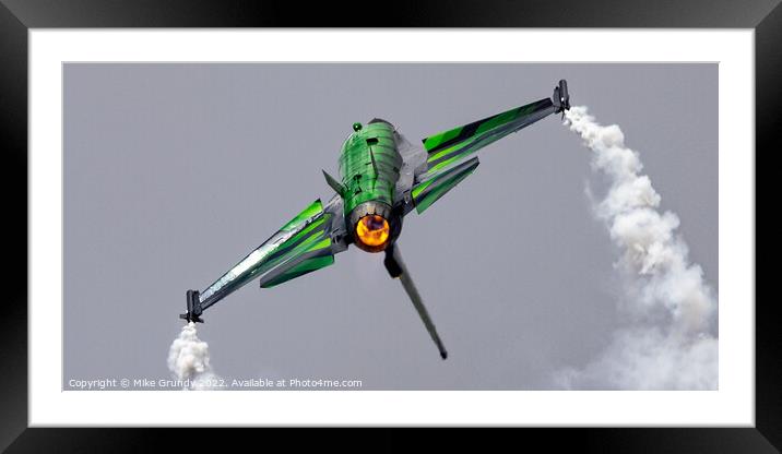 Belgian airforce F-16 Python Framed Mounted Print by Mike Grundy