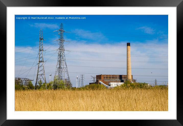 Uskmouth B Power Station Newport Framed Mounted Print by Pearl Bucknall