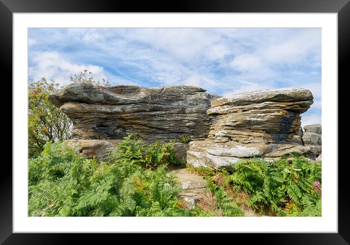 Brimham Rocks Framed Mounted Print by Mark Godden