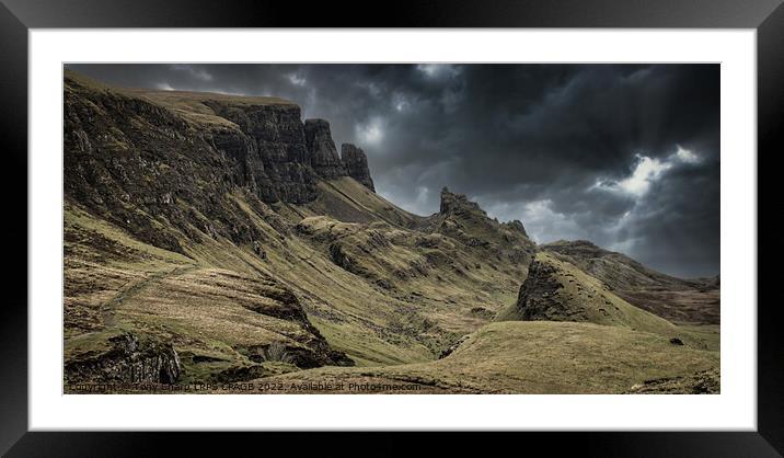 A STORM APPROACHES - The Quiraing, Isle of Skye Framed Mounted Print by Tony Sharp LRPS CPAGB