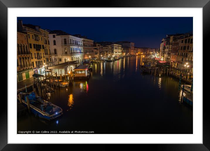 Rialto Bridge View Framed Mounted Print by Ian Collins