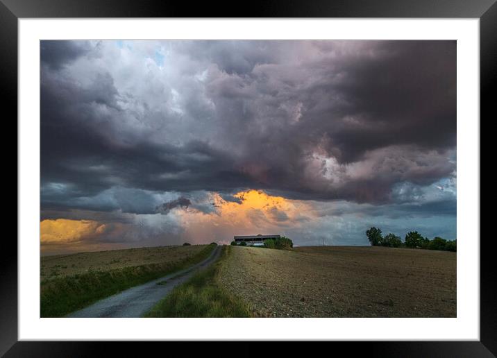 The Approaching Storm Framed Mounted Print by Dave Williams
