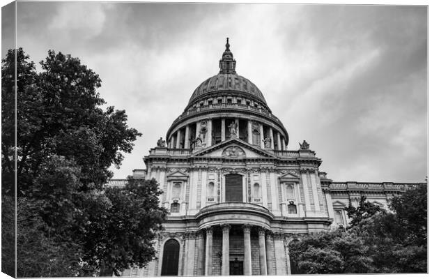 St Pauls in black and white Canvas Print by Jason Wells