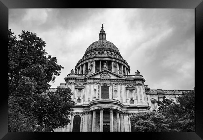 St Pauls in black and white Framed Print by Jason Wells