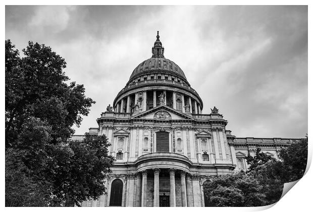 St Pauls in black and white Print by Jason Wells