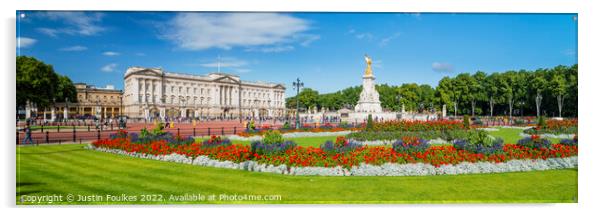 Buckingham Palace Panorama, London Acrylic by Justin Foulkes