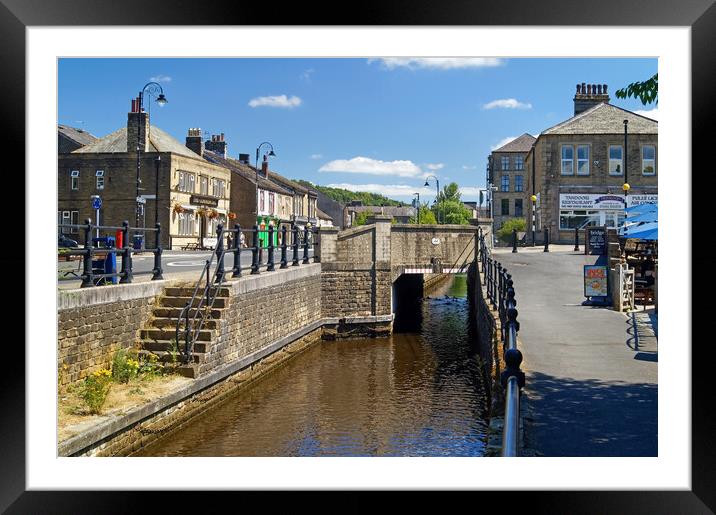 Huddersfield Narrow Canal at Slaithwaite Framed Mounted Print by Darren Galpin