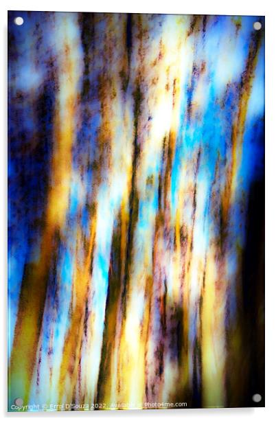 Abstract Tree Trunks Acrylic by Errol D'Souza