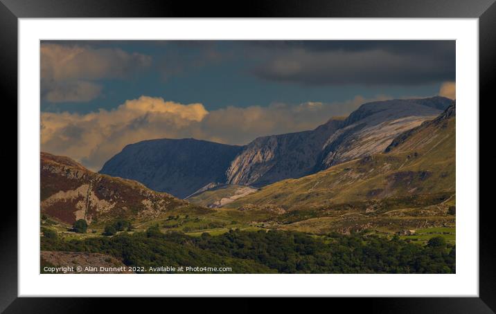 From Barmouth to Cadair Idris Framed Mounted Print by Alan Dunnett