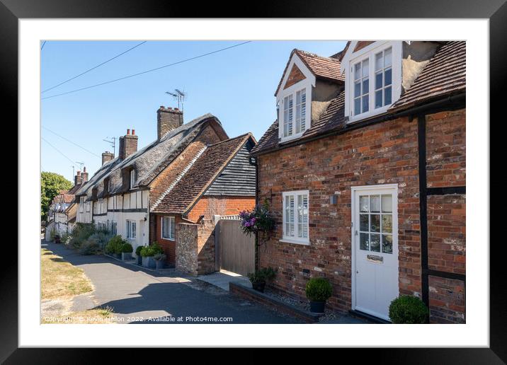 English cottages Framed Mounted Print by Kevin Hellon