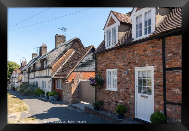 English cottages Framed Print by Kevin Hellon