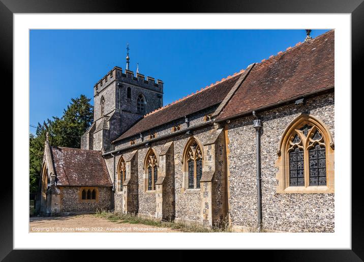 St Mary's Church, Wendover, Buckinghamshire Framed Mounted Print by Kevin Hellon
