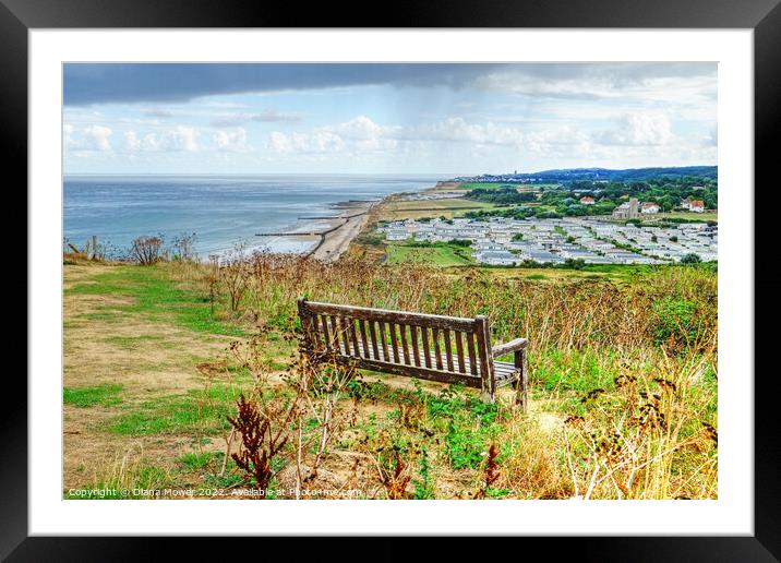 Beeston Regis from Beeston Bump Framed Mounted Print by Diana Mower