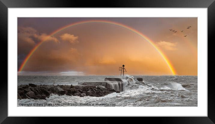 AFTER THE STORM -HASTINGS' SEA WALL Framed Mounted Print by Tony Sharp LRPS CPAGB