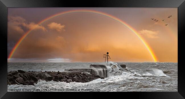 AFTER THE STORM -HASTINGS' SEA WALL Framed Print by Tony Sharp LRPS CPAGB
