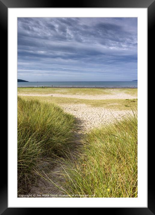 Path to Par Beach, Cornwall Framed Mounted Print by Jim Monk