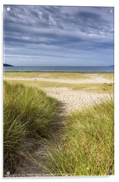 Path to Par Beach, Cornwall Acrylic by Jim Monk