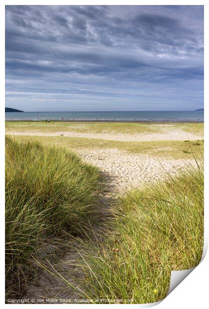 Path to Par Beach, Cornwall Print by Jim Monk