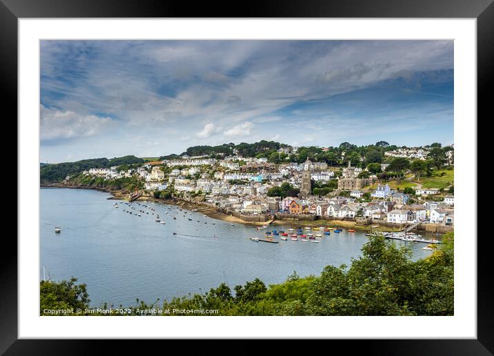 Fowey View, Cornwall Framed Mounted Print by Jim Monk