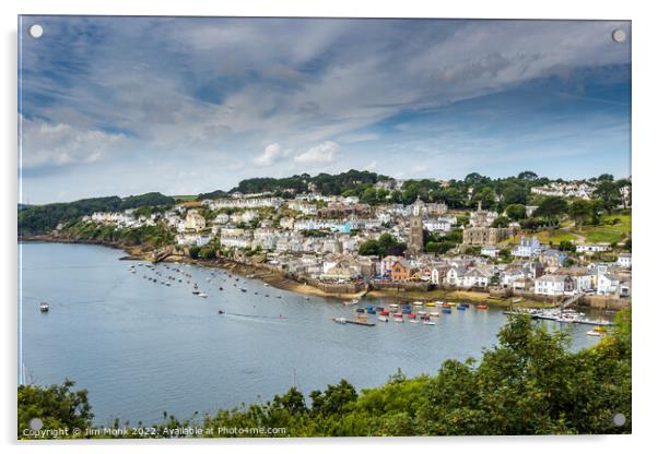 Fowey View, Cornwall Acrylic by Jim Monk