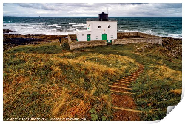 Black Rocks Point Lighthouse in colour Print by Chris Drabble