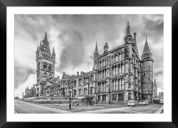 Glasgow University Building  Framed Mounted Print by Valerie Paterson