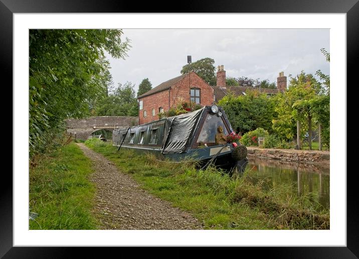 Montgomery Canal, Maesbury Marsh Framed Mounted Print by Rob Cole