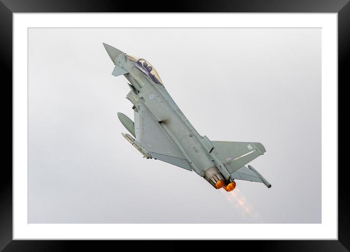 Eurofighter Typhoon Take Off Framed Mounted Print by J Biggadike