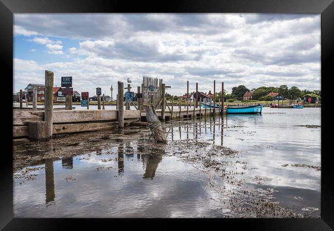 Reflections of Southwold Harbour Framed Print by Jason Wells