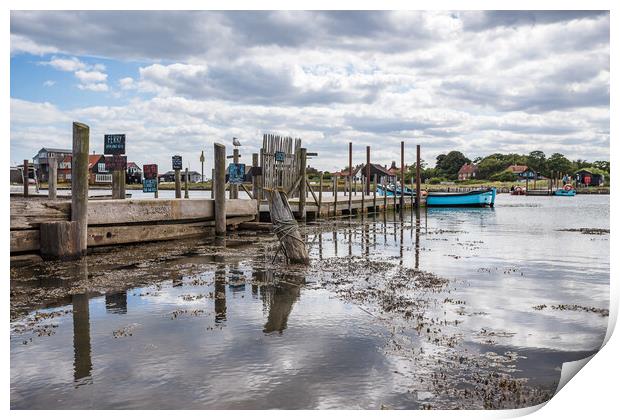 Reflections of Southwold Harbour Print by Jason Wells