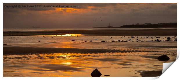 December Sunrise over The North Sea - Panorama Print by Jim Jones