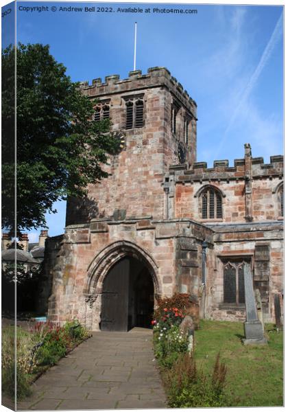 St Lawrence's Church, Appleby Canvas Print by Andrew Bell